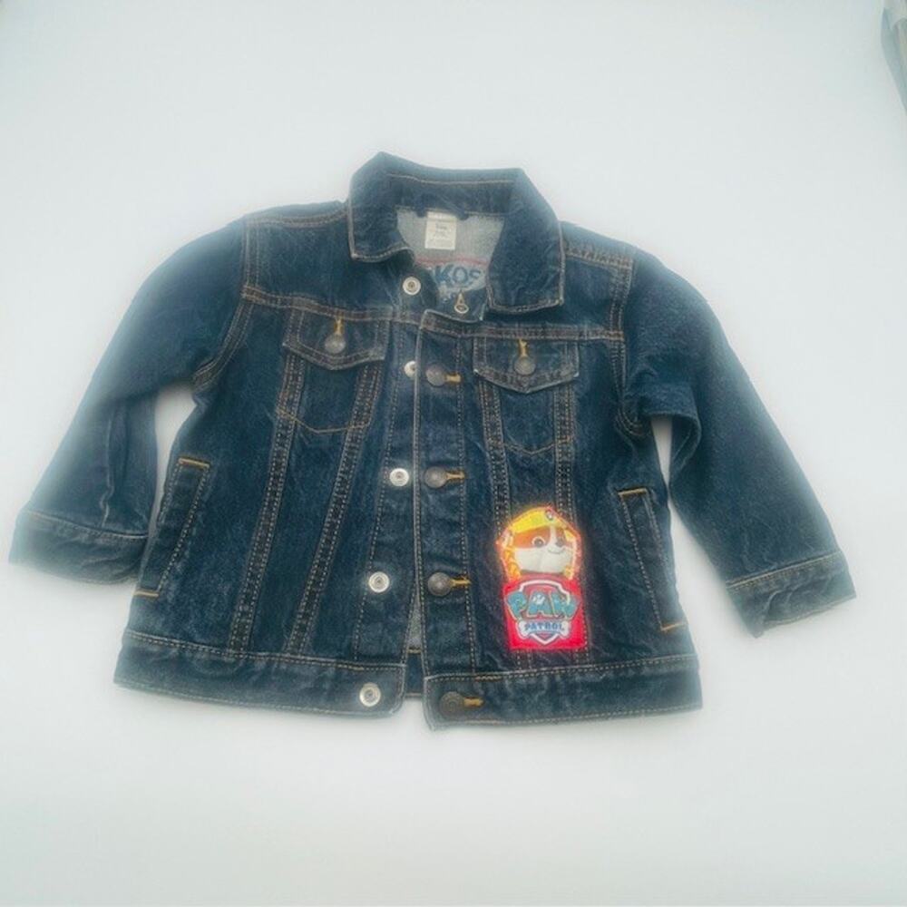 Paw Patrol Toddler Jean Jacket Coat With Added Patches - Size 24M